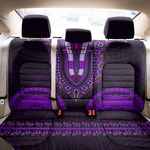 African Dashiki and Polynesian Pattern Back Car Seat Cover Purple