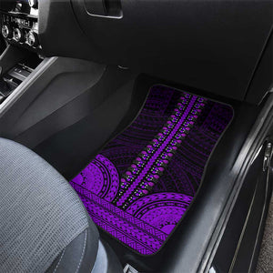 African Dashiki and Polynesian Pattern Car Mats Purple