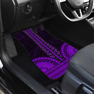 African Dashiki and Polynesian Pattern Car Mats Purple