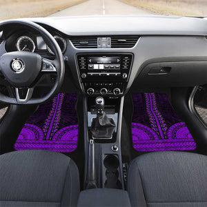 African Dashiki and Polynesian Pattern Car Mats Purple