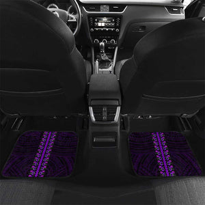 African Dashiki and Polynesian Pattern Car Mats Purple