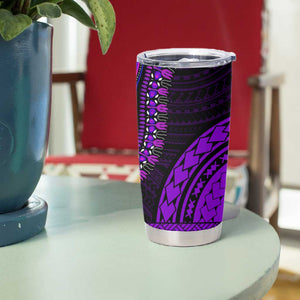 African Dashiki and Polynesian Pattern Tumbler Cup Purple