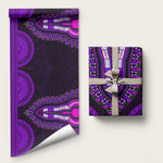 African Dashiki and Polynesian Pattern Wrapping Paper Purple - African Pride