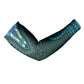 Teal Dashiki and Tapa Pattern Arm Sleeves Africa-Polynesia Together Culture