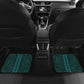 Teal Dashiki and Tapa Pattern Car Mats Africa-Polynesia Together Culture