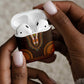 Gold Dashiki and Tapa Pattern AirPods Case Africa-Polynesia Together Culture