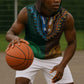 Green-gold Dashiki and Tapa Pattern Sleeveless Hoodie Africa-Polynesia Together Culture - African Pride