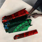 Green-red Dashiki and Tapa Pattern Umbrella Africa-Polynesia Together Culture