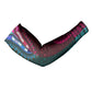 Teal-pink Dashiki and Tapa Pattern Arm Sleeves Africa-Polynesia Together Culture
