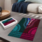 Teal-pink Dashiki and Tapa Pattern Puzzle Africa-Polynesia Together Culture