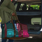 Teal-pink Dashiki and Tapa Pattern Travel Bag Africa-Polynesia Together Culture