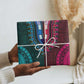 Teal-pink Dashiki and Tapa Pattern Wrapping Paper Africa and Polynesia Together Culture - African Pride