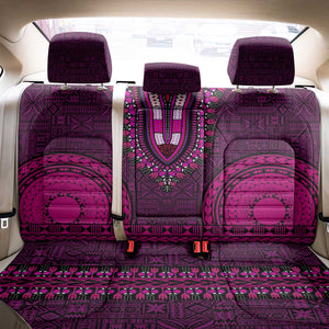 Pink Dashiki and Tapa Pattern Back Car Seat Cover Africa-Polynesia Together Culture