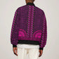 Pink Dashiki and Tapa Pattern Bomber Jacket Africa-Polynesia Together Culture