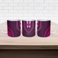 Pink Dashiki and Tapa Pattern Ceramic Mug Africa-Polynesia Together Culture