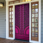 Pink Dashiki and Tapa Pattern Door Cover Africa-Polynesia Together Culture