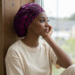 Pink Dashiki and Tapa Pattern Easy Headwrap Africa and Polynesia Together Culture