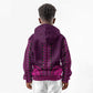 Pink Dashiki and Tapa Pattern Kid Hoodie Africa-Polynesia Together Culture