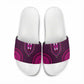 Pink Dashiki and Tapa Pattern Slide Sandals Africa-Polynesia Together Culture