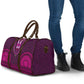 Pink Dashiki and Tapa Pattern Travel Bag Africa-Polynesia Together Culture