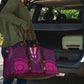 Pink Dashiki and Tapa Pattern Travel Bag Africa-Polynesia Together Culture