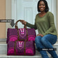 Pink Dashiki and Tapa Pattern Travel Bag Africa-Polynesia Together Culture