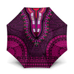 Pink Dashiki and Tapa Pattern Umbrella Africa-Polynesia Together Culture