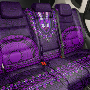 Purple Dashiki and Tapa Pattern Back Car Seat Cover Africa-Polynesia Together Culture