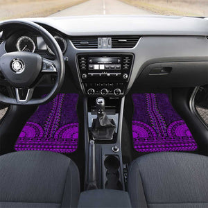 Purple Dashiki and Tapa Pattern Car Mats Africa-Polynesia Together Culture