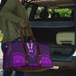 Purple Dashiki and Tapa Pattern Travel Bag Africa-Polynesia Together Culture