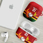 Custom Africa Cricket Zimbabwe AirPods Case The Chevrons Cricket Ball Fire