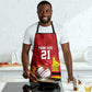 Custom Africa Cricket Zimbabwe Apron The Chevrons Cricket Ball Fire