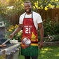 Custom Africa Cricket Zimbabwe Apron The Chevrons Cricket Ball Fire