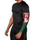 Custom Africa Cricket Zimbabwe Arm Sleeves The Chevrons Cricket Ball Fire