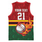 Custom Africa Cricket Zimbabwe Basketball Jersey The Chevrons Cricket Ball Fire LT9