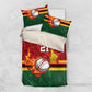 Custom Africa Cricket Zimbabwe Bedding Set The Chevrons Cricket Ball Fire - African Pride