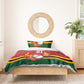 Custom Africa Cricket Zimbabwe Bedding Set The Chevrons Cricket Ball Fire - African Pride