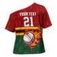 Custom Africa Cricket Zimbabwe Cross Shoulder Shirt The Chevrons Cricket Ball Fire