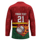 Custom Africa Cricket Zimbabwe Hockey Jersey The Chevrons Cricket Ball Fire