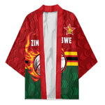 Custom Africa Cricket Zimbabwe Kimono The Chevrons Cricket Ball Fire