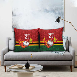 Custom Africa Cricket Zimbabwe Pillow Cover The Chevrons Cricket Ball Fire