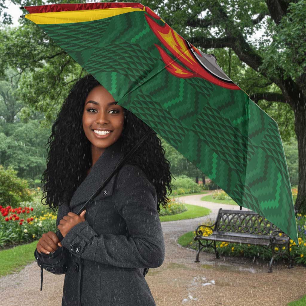 Custom Africa Cricket Zimbabwe Umbrella The Chevrons Cricket Ball Fire