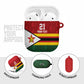 Custom Africa Cricket Zimbabwe AirPods Case Zimbabwean Pattern Flag Motif