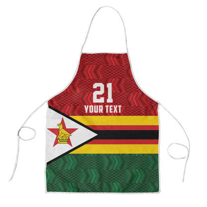 Custom Africa Cricket Zimbabwe Apron Zimbabwean Pattern Flag Motif