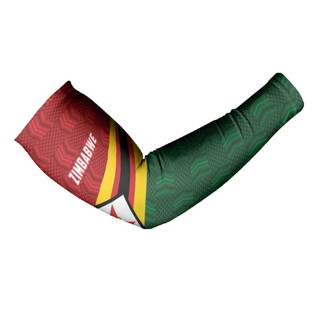 Custom Africa Cricket Zimbabwe Arm Sleeves Zimbabwean Pattern Flag Motif