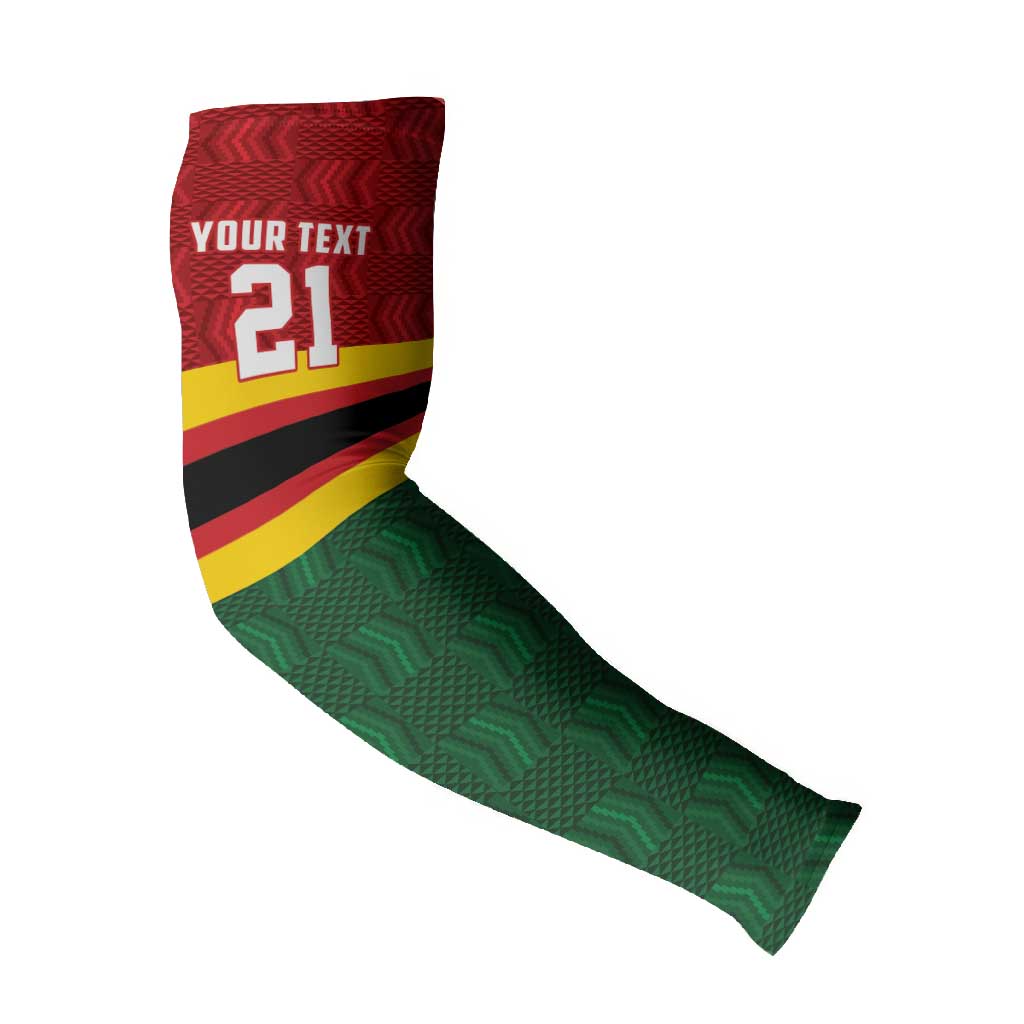 Custom Africa Cricket Zimbabwe Arm Sleeves Zimbabwean Pattern Flag Motif