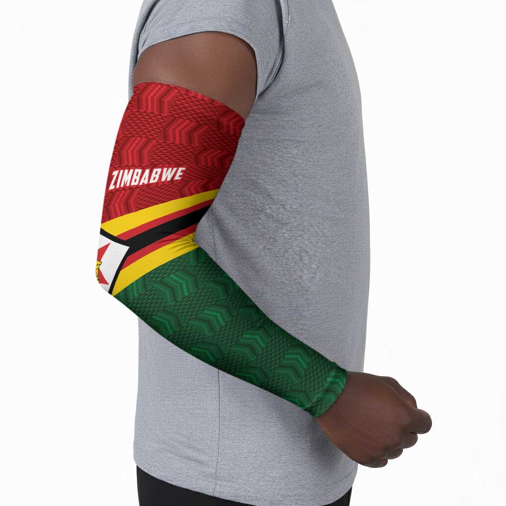 Custom Africa Cricket Zimbabwe Arm Sleeves Zimbabwean Pattern Flag Motif