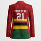Custom Africa Cricket Zimbabwe Blazer Zimbabwean Pattern Flag Motif