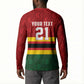 Custom Africa Cricket Zimbabwe Button Sweatshirt Zimbabwean Pattern Flag Motif