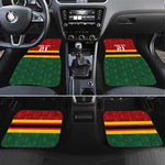 Custom Africa Cricket Zimbabwe Car Mats Zimbabwean Pattern Flag Motif - African Pride